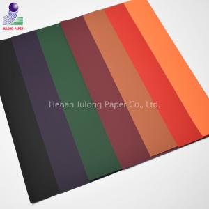 Quality soft touching decorative color flocking paper for sale