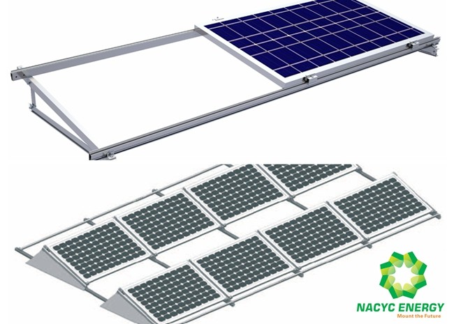 Quality Non Penetration Horizontal Ballasted Solar Racking Systems for sale