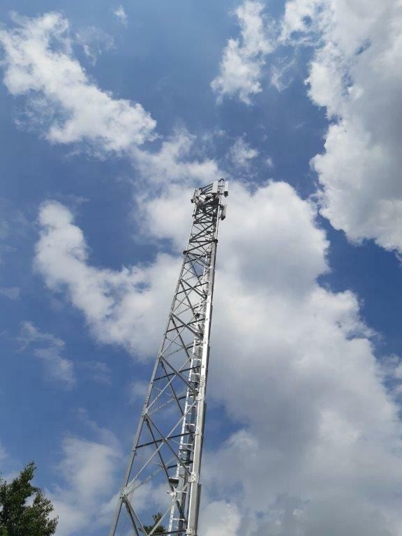 Quality Tubular Telecommunication Steel Tower Hot Dip Galvanized Q355 for sale