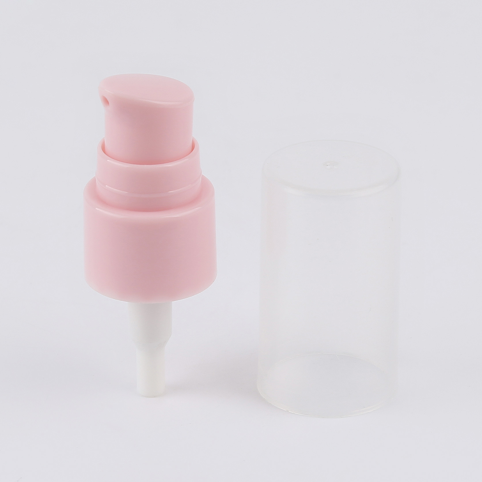 Quality Pink Color Portable Hand Cream Pump Dispenser , Plastic Treatment Pump 18/410 for sale