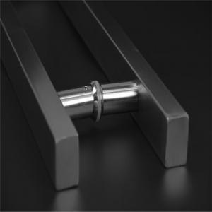 China Glass door handle, hairline finish stainless steel door handle European style large pull handle on sale