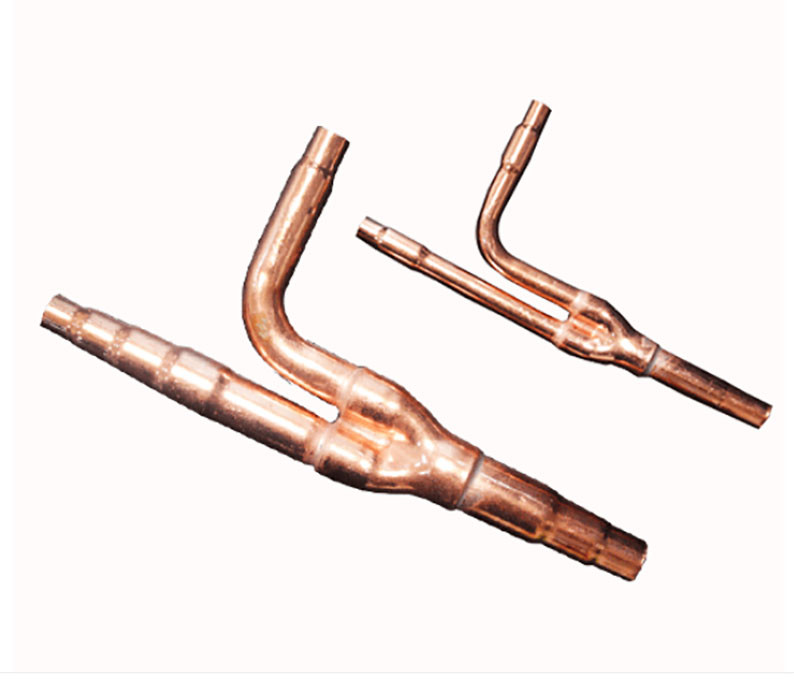 Quality High Durability Heat Exchanger Components of Branch Copper Pipe for sale