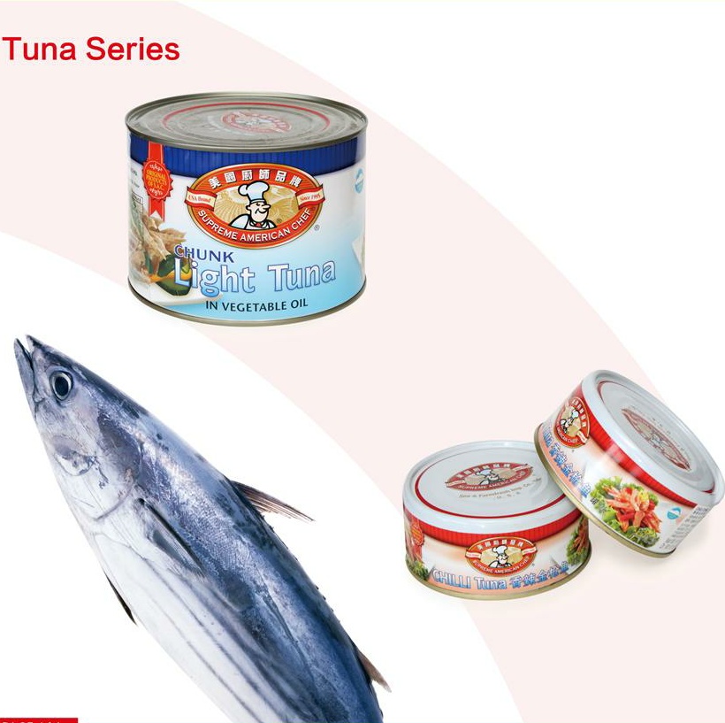 Quality China Canned tuna 170g in vegetable oil best quality/canned fish/canned food for sale