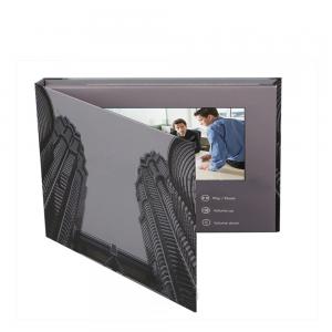 Quality Latest video marketing solution 7 inch LCD video book/LCD video mailer brochure with 1300G hard back for sale