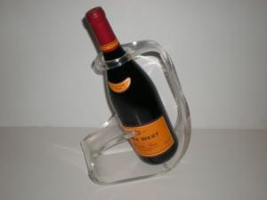Quality Different Size Plastic Wine Bottle Holder Made Of Clear Acrylic with Five bottles for sale