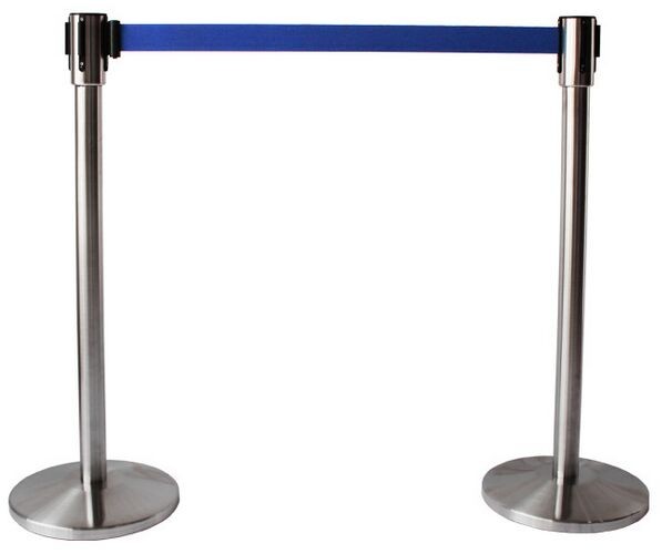 Quality Stainless Steel Scalable Supermarket Swing Gate Safety Barrier With Belt for sale