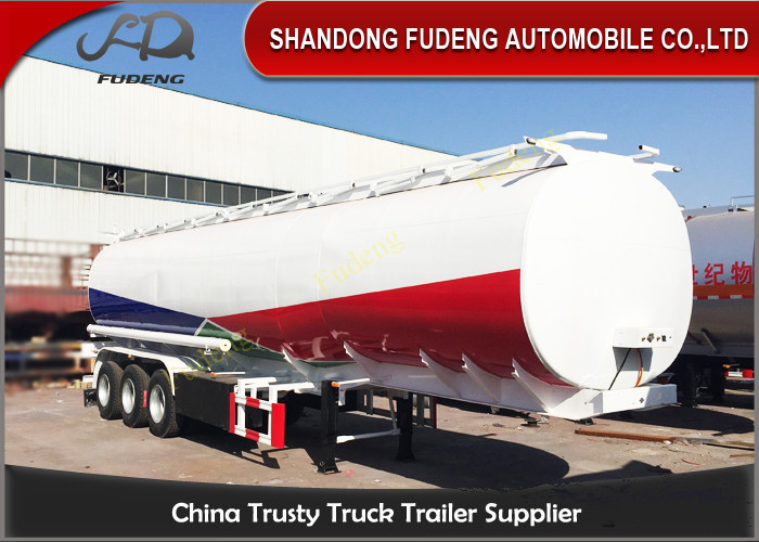 China Tri-Axles Fuel Tanker Semi Trailers 6 Compartments Crude Oil Tanker Trailers on sale