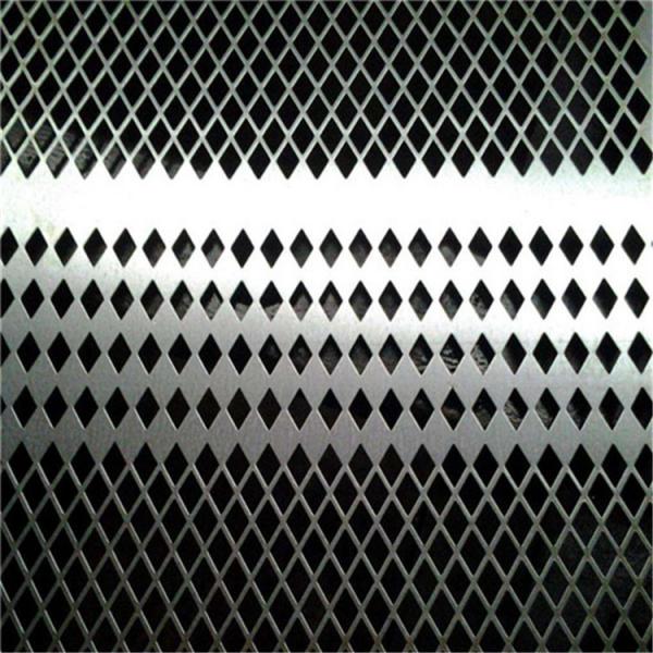 Buy Diamond Perforated Sheet Metal , Perforated Aluminum Plate Hexagonal Hole at wholesale prices