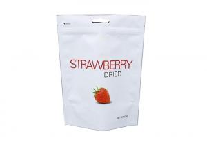 Quality 206g Strawberry Three Side Seal Bag Stand Up Style With Handhole for sale