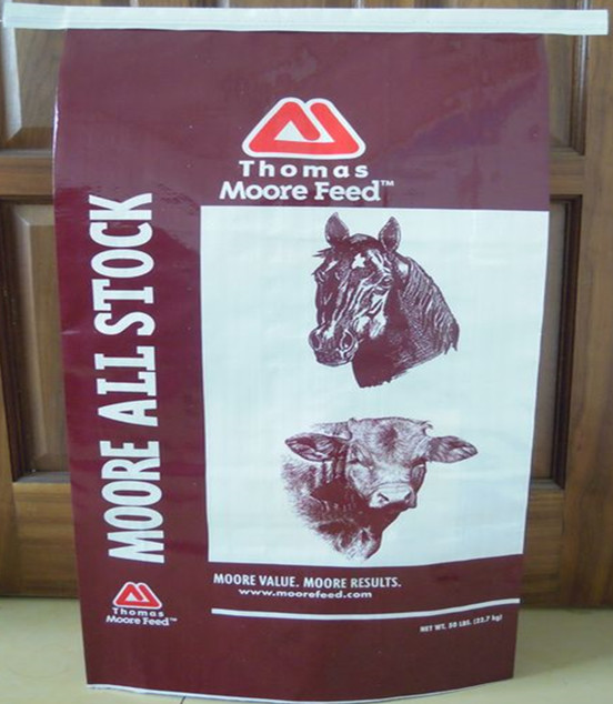 Quality QDCD Durable BOPP Laminated Bags , PP Woven Laminated Bag For Horse Feed for sale
