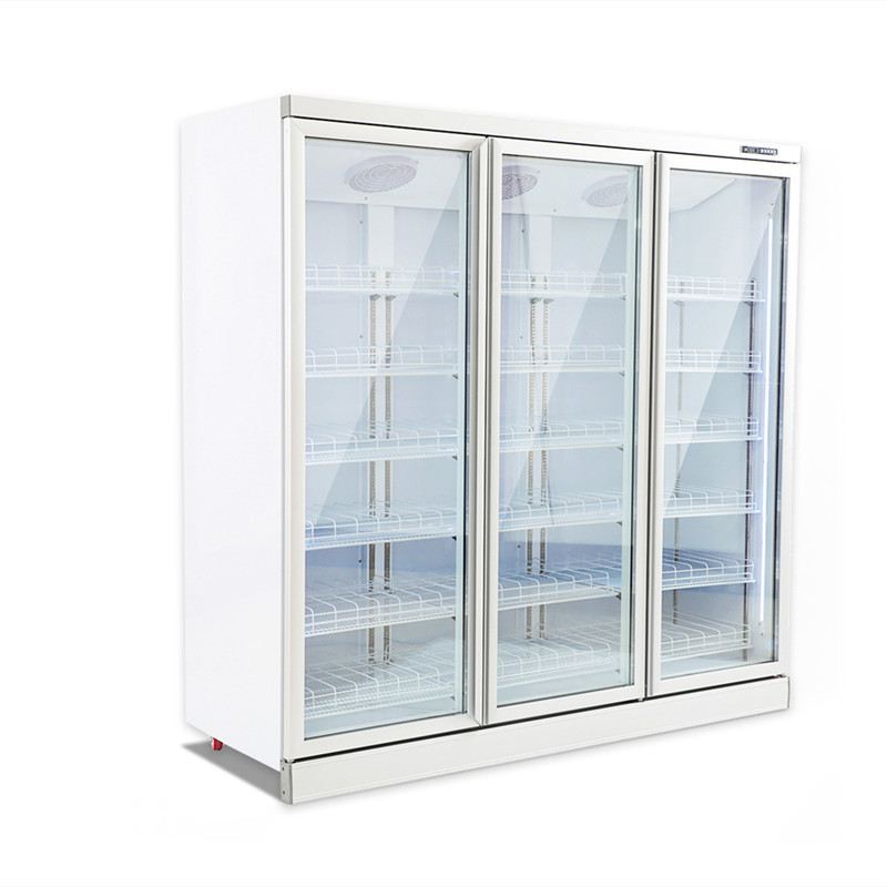 China Commercial Display Fridge Freezer Multi Door Vertical Freezing Showcase on sale