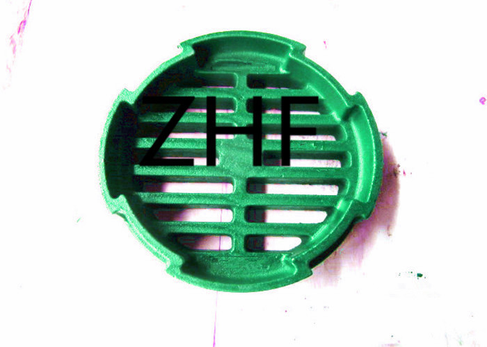 Quality Green Round Cast Iron Storm Drain Grates 6" For Residential System for sale