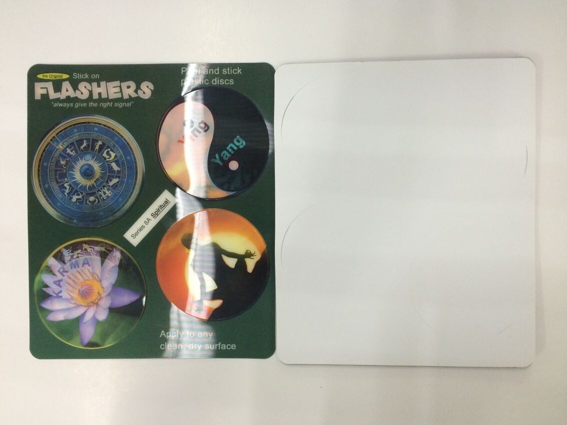 Quality Flip Effct 3D 0.6 MM PET Custom 3D Lenticular Stickers With CMYK Printing for sale