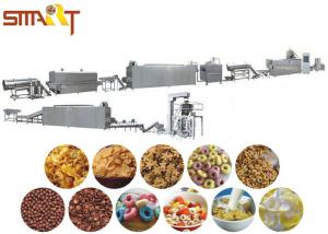 Quality 120kw 260kg/hr Puff Cereal Corn Flakes Production Line for sale