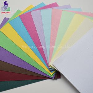 Quality 230gsm A4 size colored cover embossed paper for sale