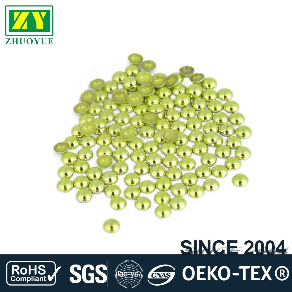 Quality High Color Accuracy Flat Back Metal Studs Good Stickness With Even Shinning Facets for sale