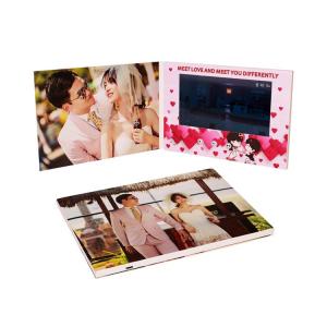 Quality 7 inch HD screen wedding video book,LCD video greeting invitation for wedding for sale