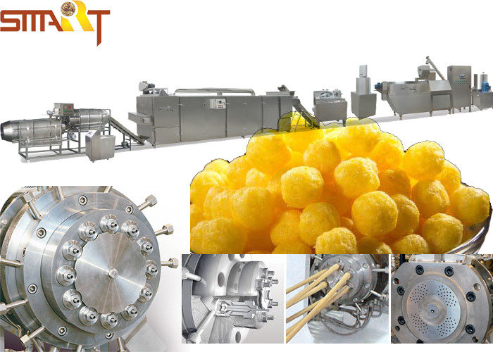Quality EN Standard Snack Food Extruder Machine , Automatic Puff Snack Production Line for sale