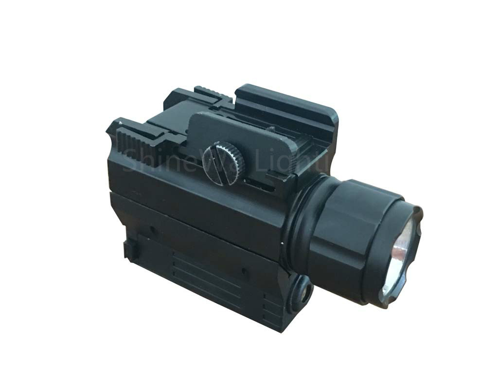 Quality Small Tactical Rail Mount Flashlight With Strobe Function For Pistols Install for sale