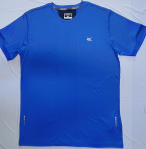 Quality Basic Fast Dry OEM Accept 140gsm Fabric Mens Crew Neck T Shirt Blue for sale