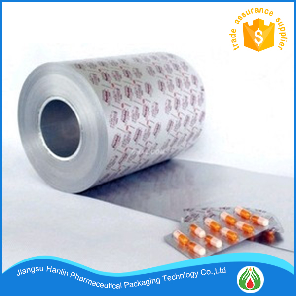 China medical blister packaging PTP aluminum foil printing on sale
