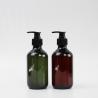 Buy cheap Manufacturer Wholesale Brown Gray 300ml Transparent Empty PET Plastic Shampoo from wholesalers