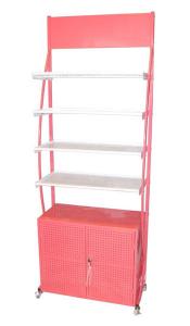 Quality Pink Retail Display Racks / Cases For Greeting Card / Booklet, Retail Pop Displays for sale