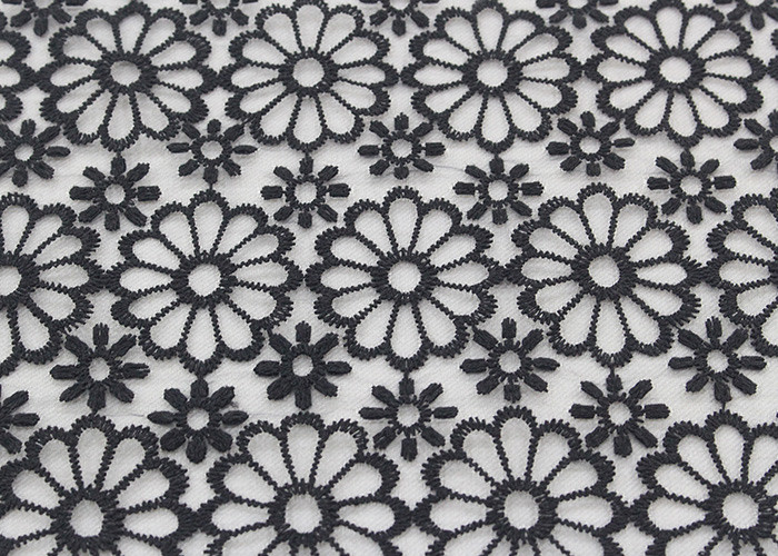 Buy Embroidered Dying Lace Fabric Floral Lace Organza Polyester Fabric For Dresses at wholesale prices