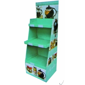 Quality Trade shows Double side Literature Postcard Magazine Display Rack floor stands 8 shelves for sale