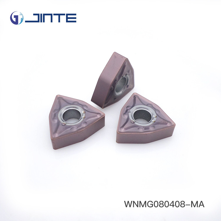 Quality WNMG080408 Carbide Turning Inserts , Tungsten Carbide Tip Inserts Heat Resistant for sale