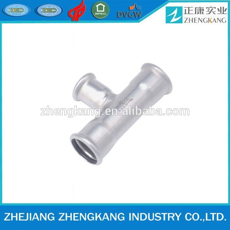 Buy 2015 high quality press fitting Sanitary pipe fitting reducing tee at wholesale prices