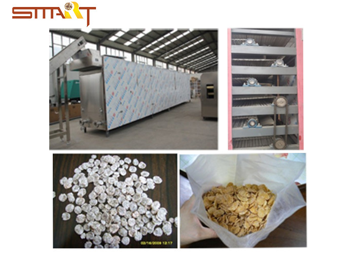 Quality Breakfast Cereal / Corn Flakes Two Screw Extruder , SS Food Grade Extruder for sale