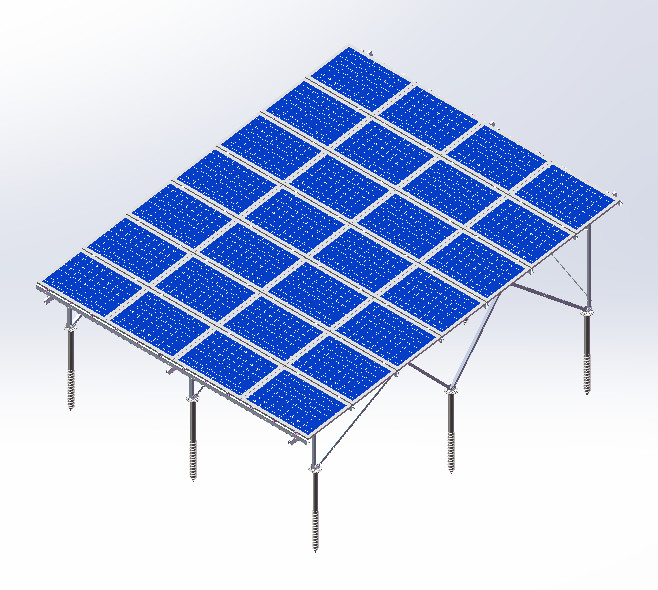 Quality Aluminum Solar Ground Mount System Solar Panel Rack Pv Mounting Systems for sale
