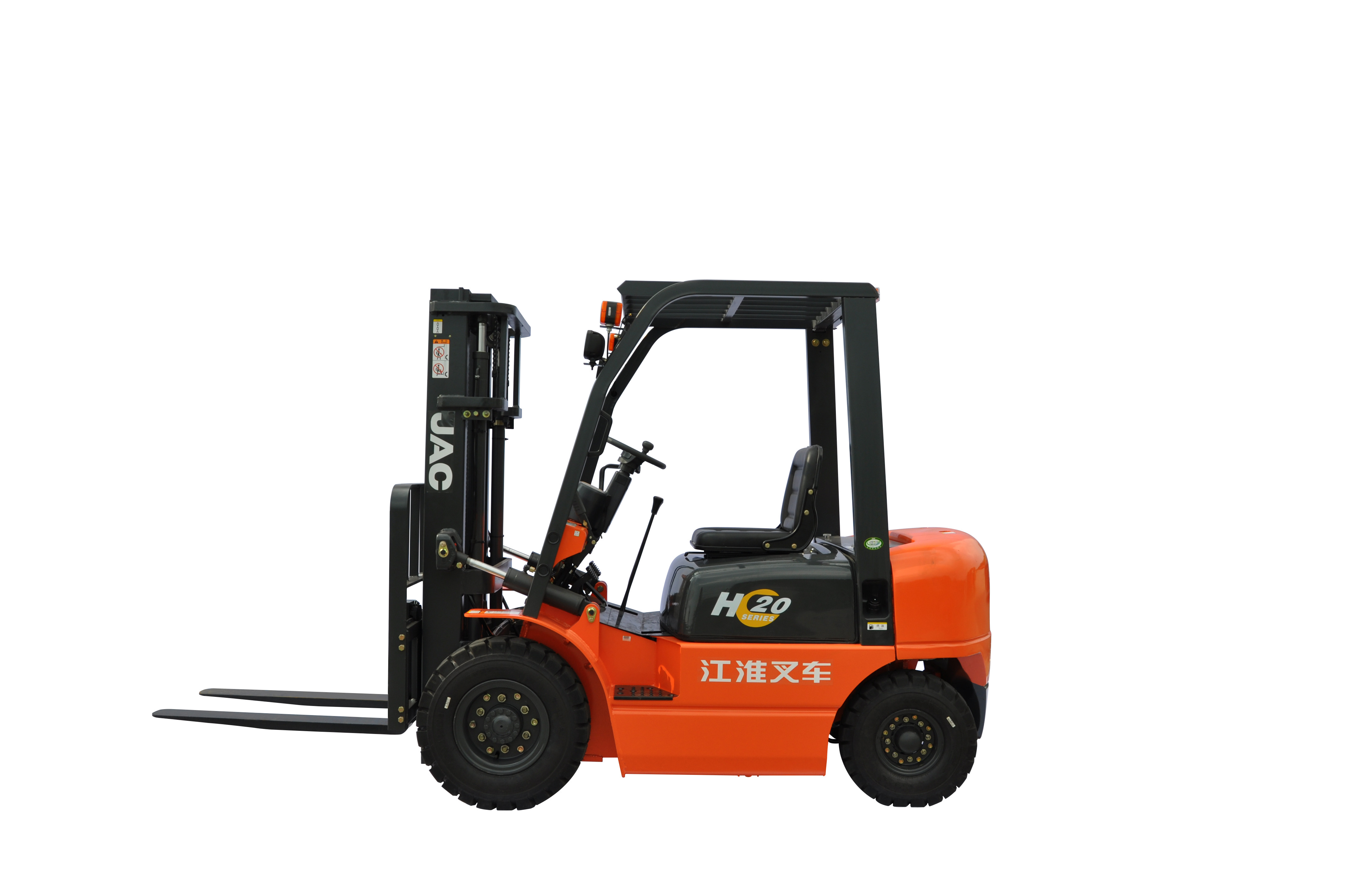 Quality JAC Diesel Forklift Truck , Lifted Diesel Trucks With Excellent Manoeuvrability for sale