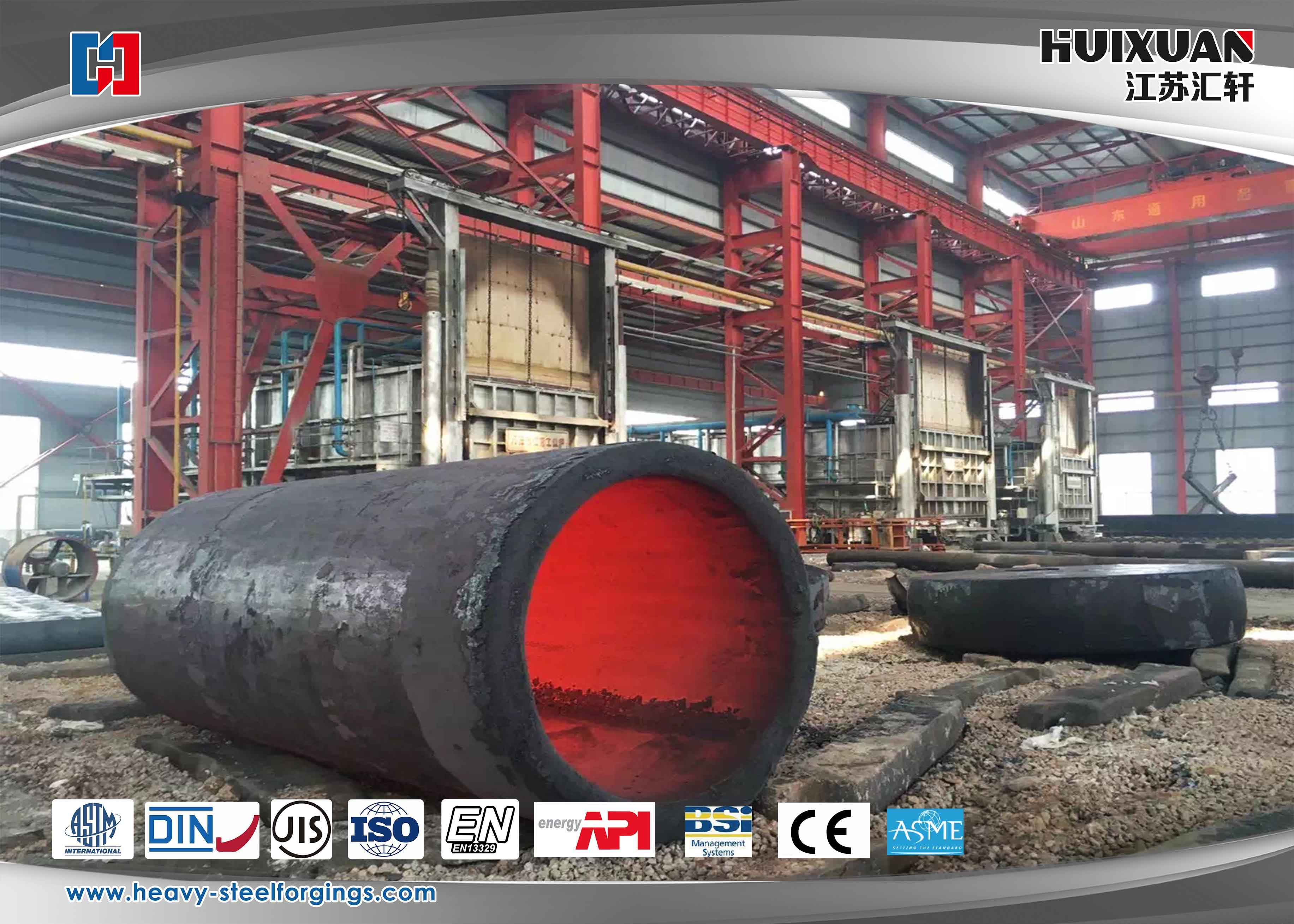 Buy 1045 18CrNiMo7-6 Heat Treatment Forging Barrel Type Alloy Steel Forging QT 9000MM at wholesale prices