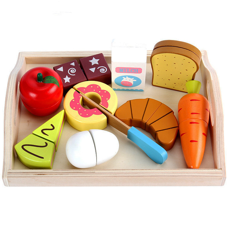 Montessori 9.5cm Wooden Cutting Fruit Magnetic Vegetable Toy