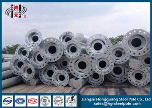 China 10KV Octagonal Hot Dip Galvanized Steel Utility Poles for Overhead Project on sale