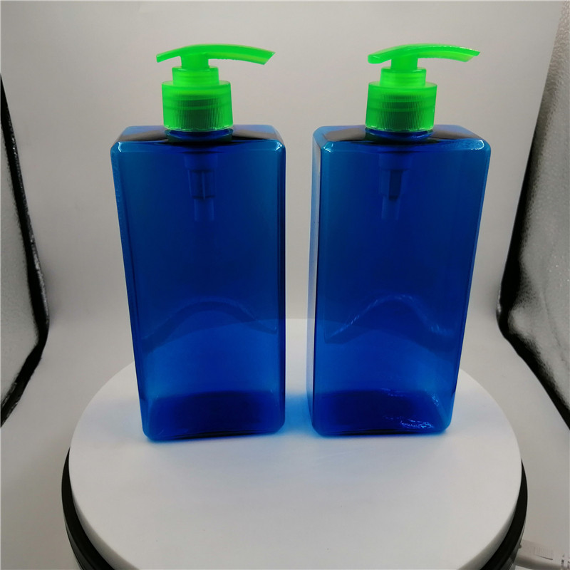 Quality Blue SGS 28/410 Plastic Dispenser Bottles With Pump For Bathroom for sale