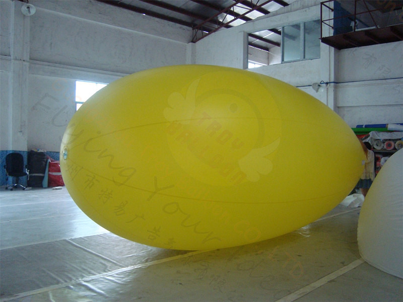 Quality Yellow Zeppelin Helium Balloon Inflatable Waterproof For Outdoor Sports for sale