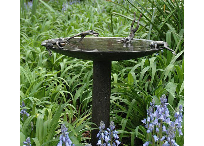 Buy Casting Frog Bath Bowl Antique Imitation Bronze Garden Sculptures at wholesale prices