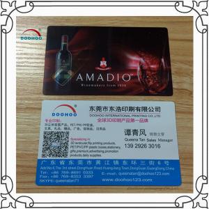 Quality Free Design 3D Lenticular Business Cards 0.38mm PP Lenticular Printing for sale