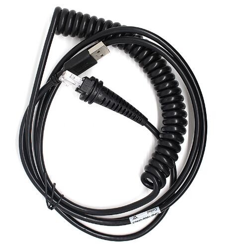 Quality New 3M Coiled Usb Cable For Honeywell 1200g 1202g 1250g 1300g 1900g 1900h 1902 Barcode Scanner for sale