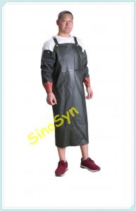 FQQ1913 Knitted Fabric Joint Water-proof PVC Apron Working Safty Protective Acid Proof Apron