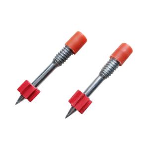 Quality Steel Powder Actuated Fasteners M1/4&quot;-14UNC Thread Drive Pins With Cap for sale