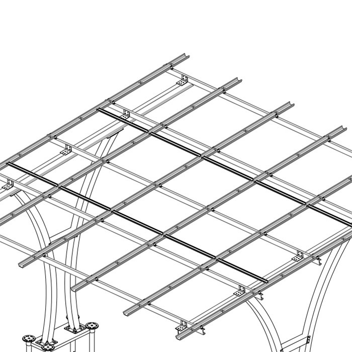 Quality Ground Mount Racking System Lightweight Al6005-T5 With 25years Using for sale