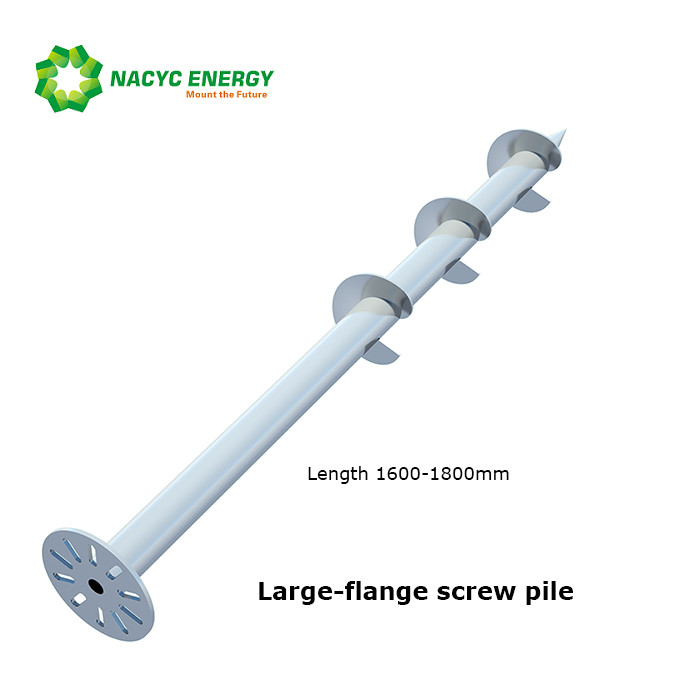 Quality 220mm Flange Q235 Steel Ground Screw Piles For Solar Mounting System for sale