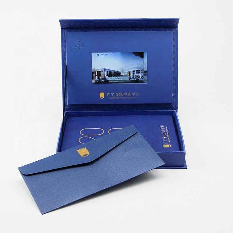 Quality Custom Digita Video Gift Box with LCD Screen 7 inch LCD video screen in gift box for sale