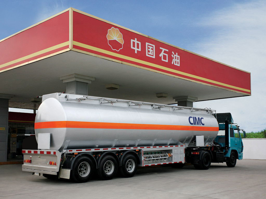 CIMC good quality  3 axle 45000 liters oil tanker trailer for sale