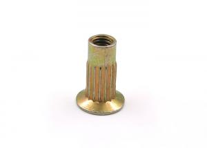 Quality Zinc Plated Flat Head Blind Nut with Straight Knurls Used Construction Fields for sale