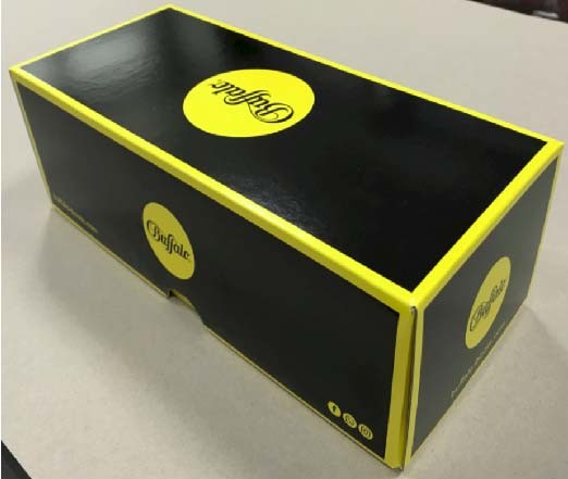 Quality Lid And Base Cardboard Shoe Boxes Black Yellow Easy To Disassemble Customized for sale